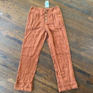 NEW L*Space Georgie Pants Tobacco Rust / Small